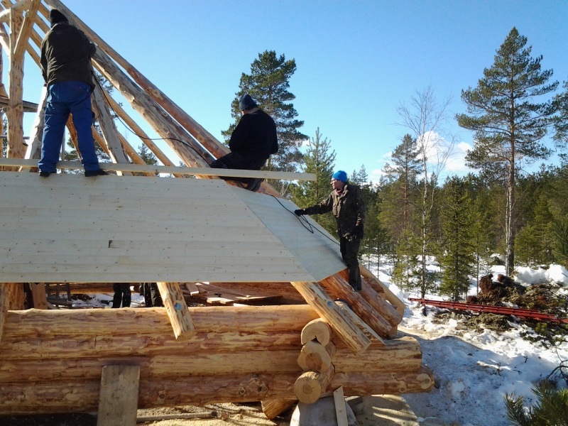 Laavu käytössä metsästysretken aikana